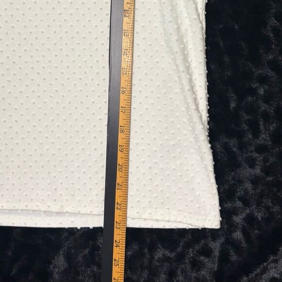 J . Crew Women's Cream Ivory Flutter Cap Sleeve Fairy Core Romantic Blouse, S - Picture 6 of 7